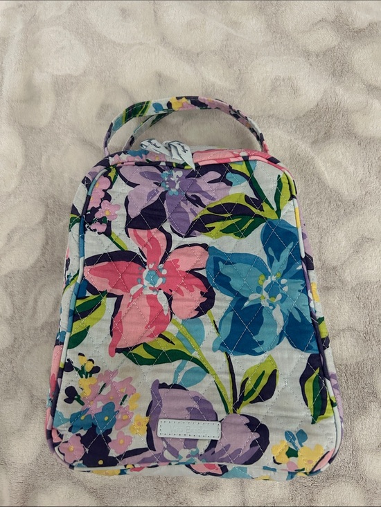 Vera Bradley Other - Vera Bradley Quilted Floral Lunch Tote in Purple, Pink, Blue & Green